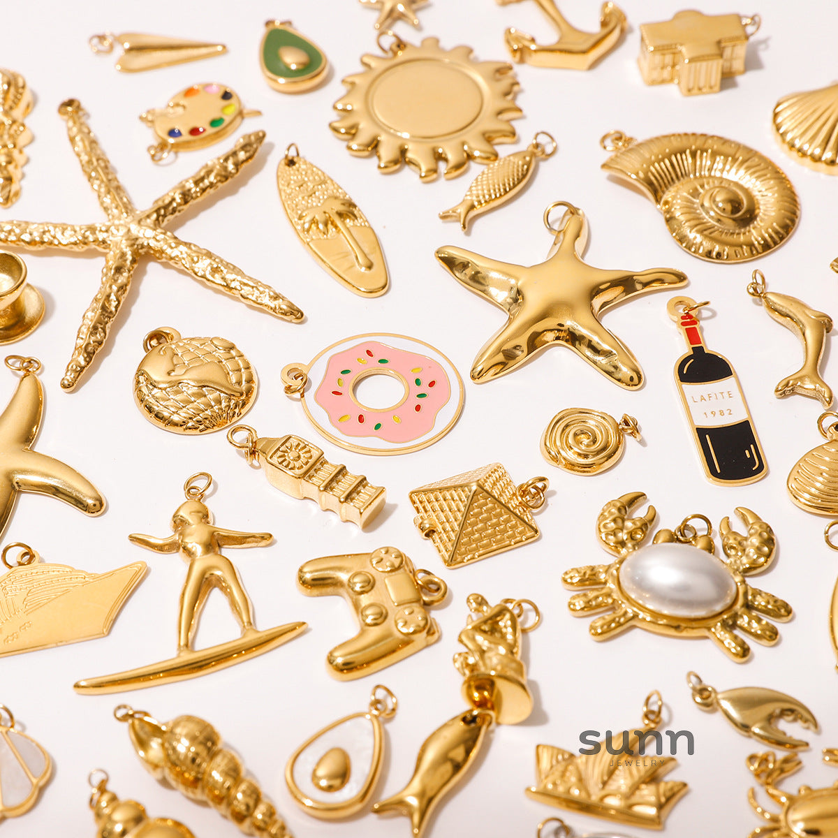 Kaylea Titanium Charm Pendants [EOXX3008]