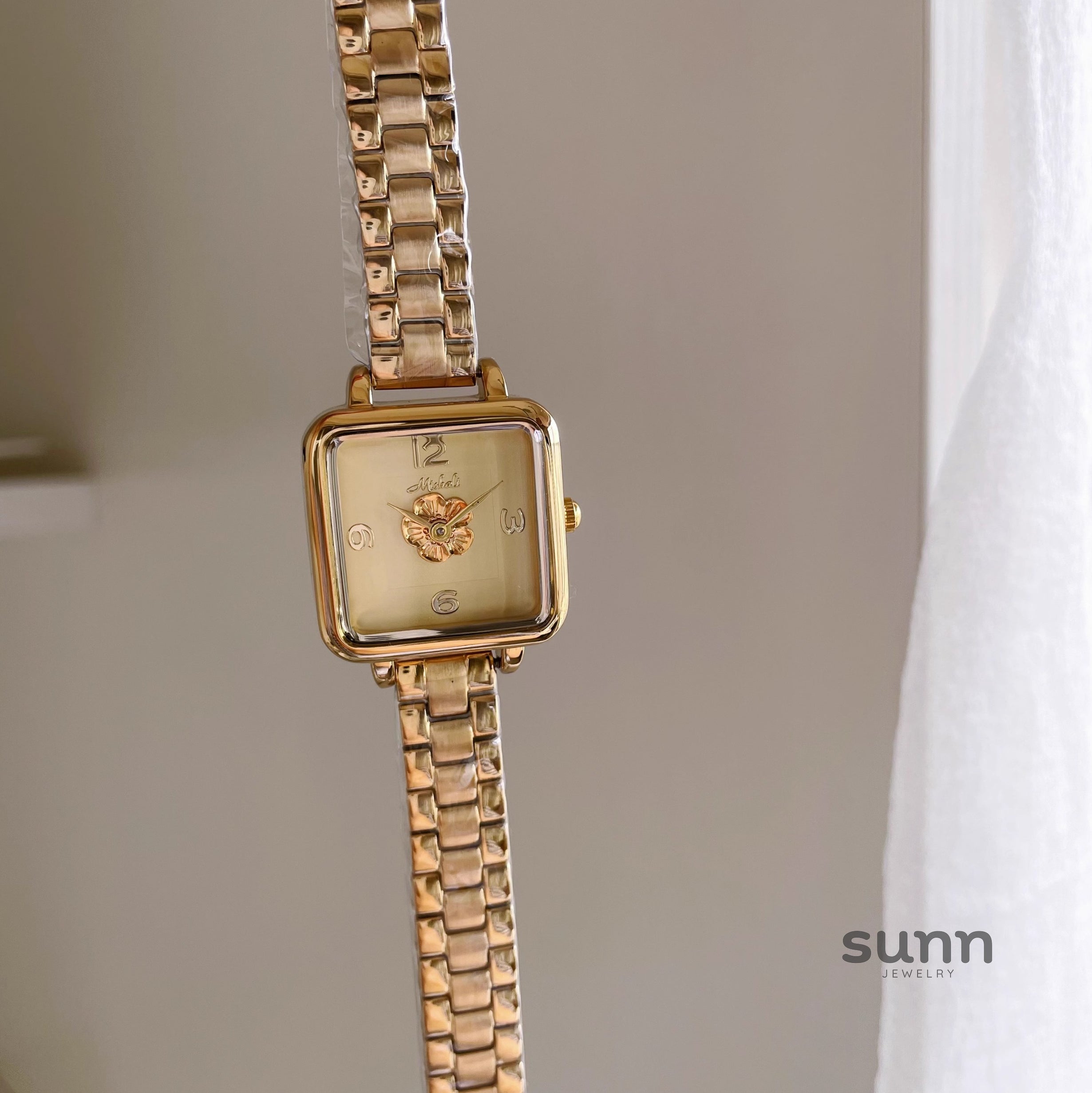 Kayleah Square Camellia Watch [BGN1N0ZA]