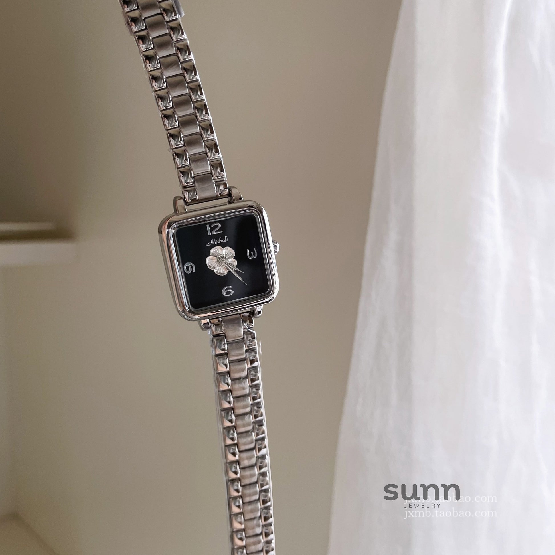 Kayleah Square Camellia Watch [R85CYMKB]