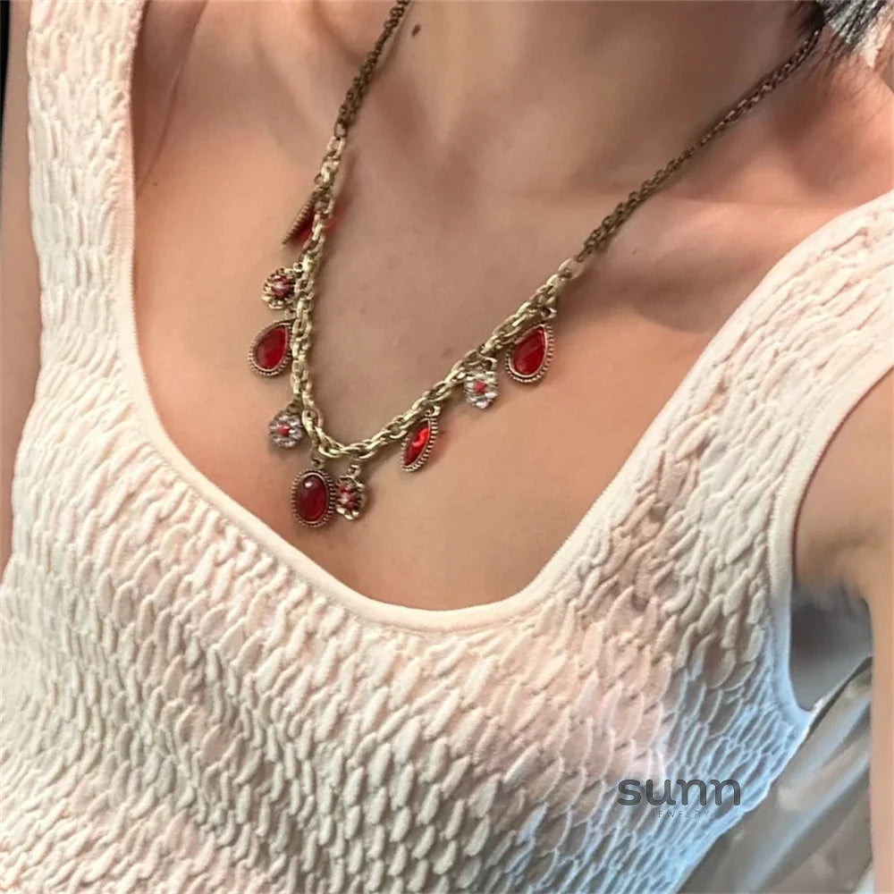 Kaylianna Antique Ruby Choker