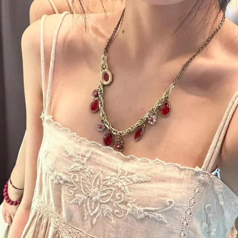 Kaylianna Antique Ruby Choker