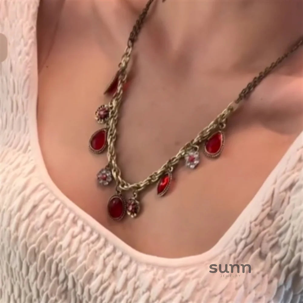 Kaylianna Antique Ruby Choker