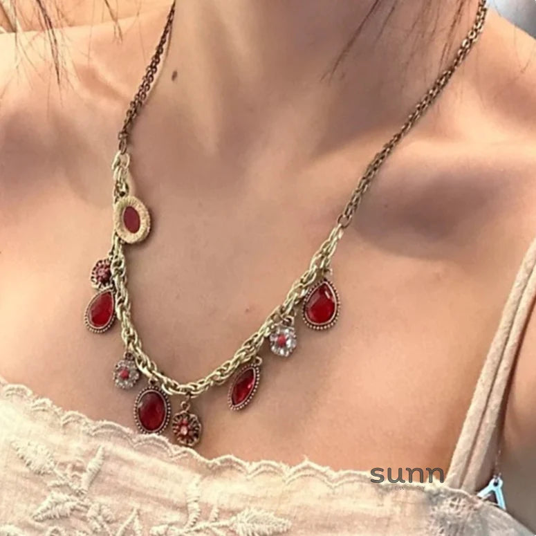 Kaylianna Antique Ruby Choker