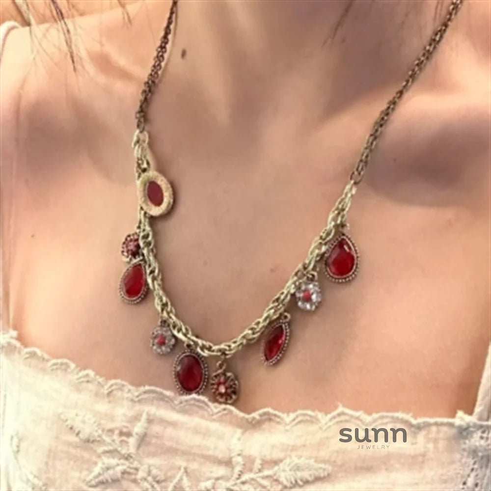 Kaylianna Antique Ruby Choker