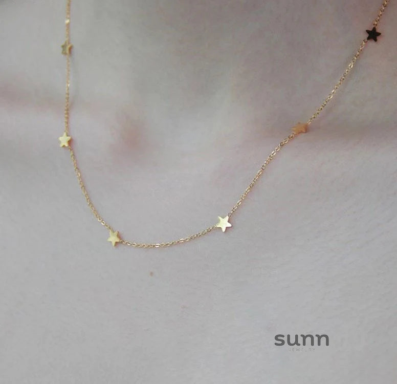 Kaylianna Layered Star Necklace