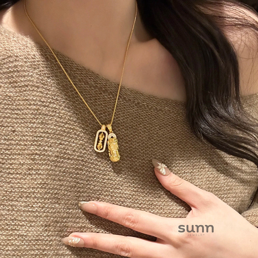 Kaylie Auspicious Charm Necklace [NGJ4PC5H]
