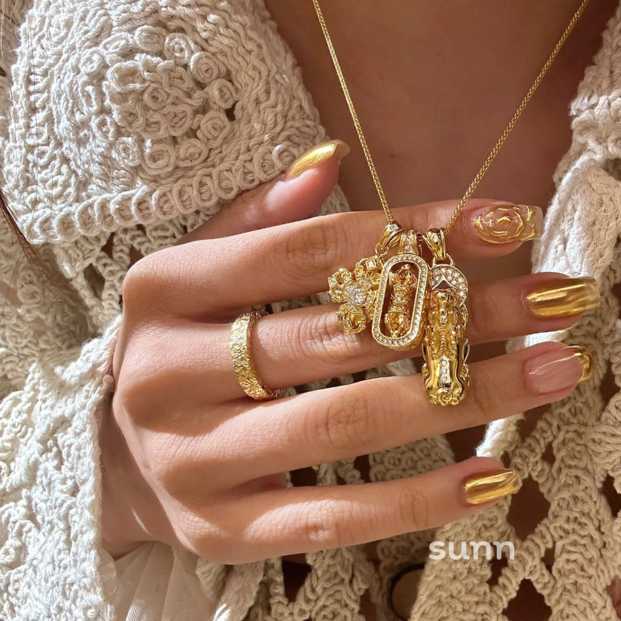 Kaylie Auspicious Charm Necklace [JZC61DCN]