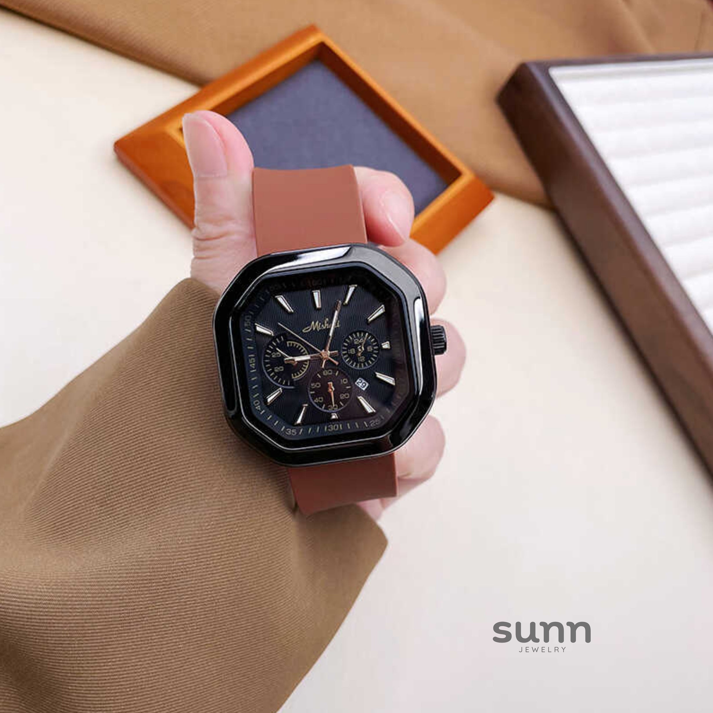 Kaylie Modern Square Watch
