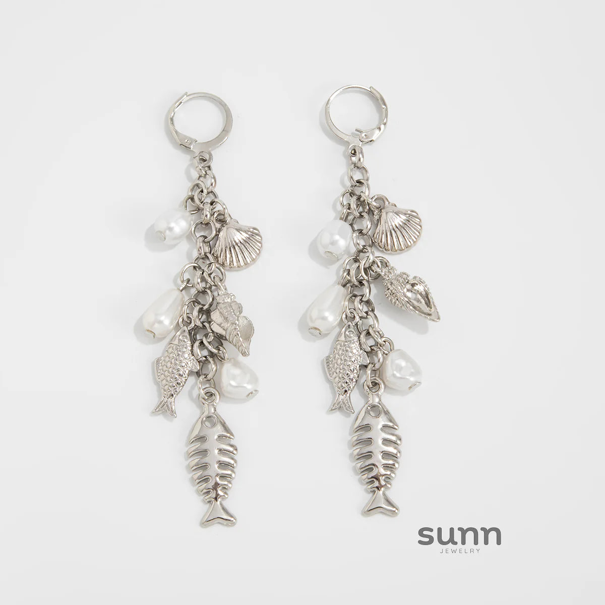 Kaylor Dainty Fish Tassel Earrings