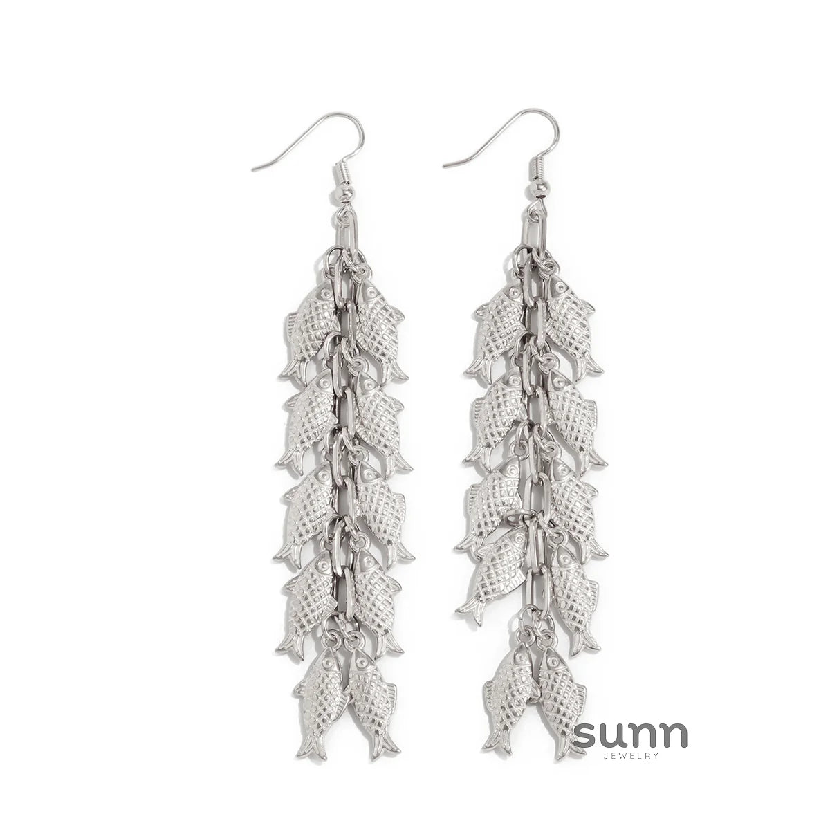 Kaylor Dainty Fish Tassel Earrings