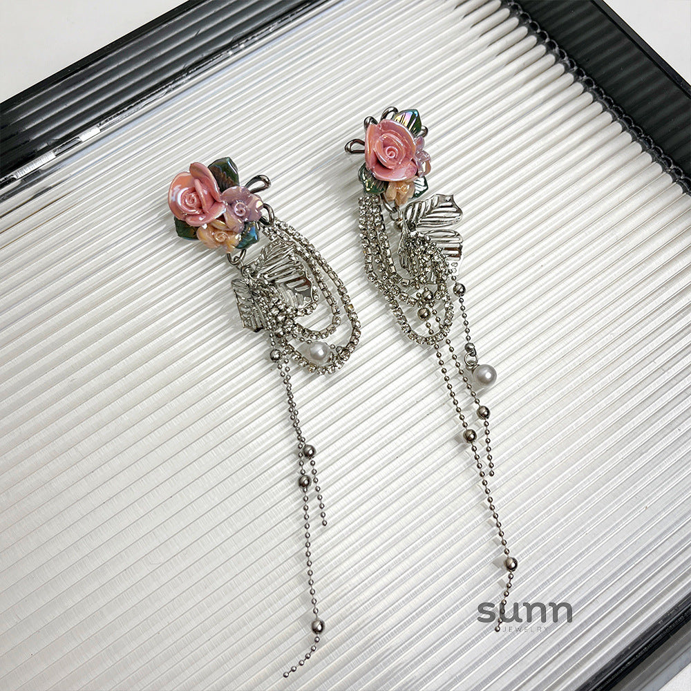 Kaylyn Floral Tassel Earrings [9GZBVX8V]