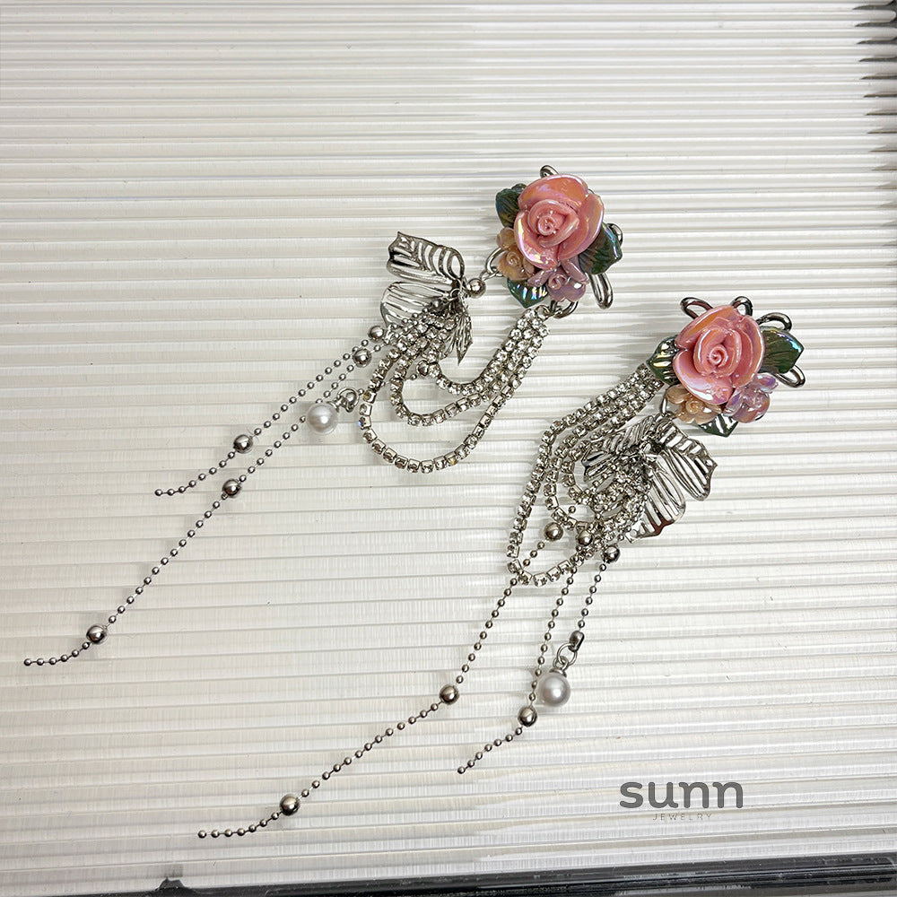 Kaylyn Floral Tassel Earrings [N4VSJOEL]