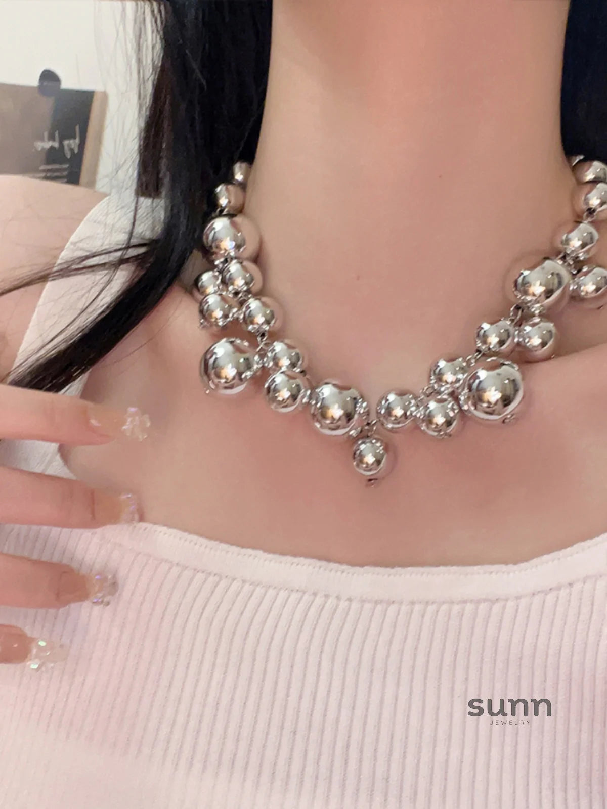 Kaylyn Vintage Grape Tassel Necklace