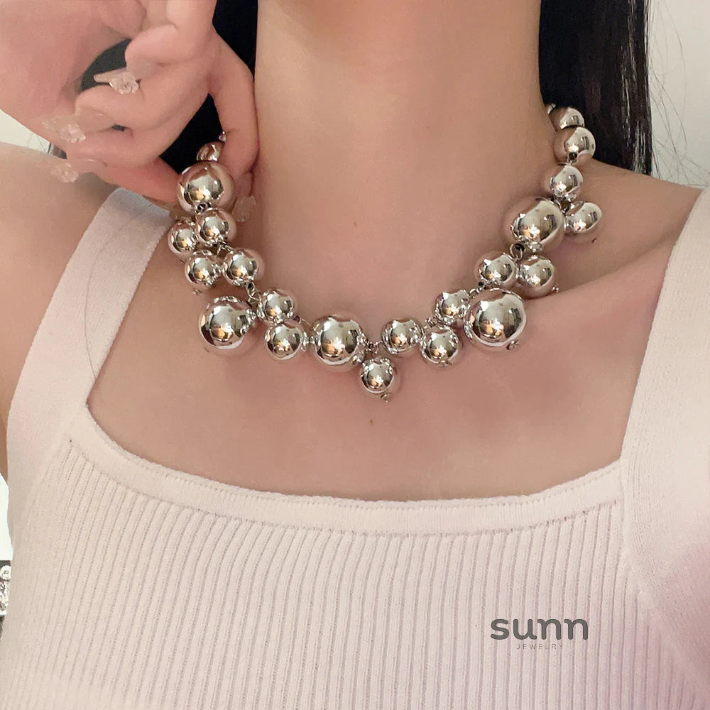 Kaylyn Vintage Grape Tassel Necklace