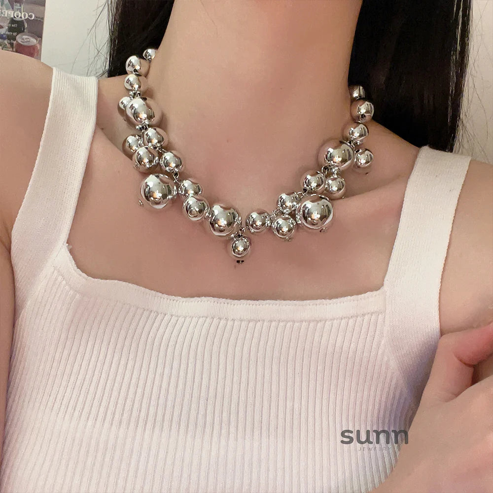 Kaylyn Vintage Grape Tassel Necklace