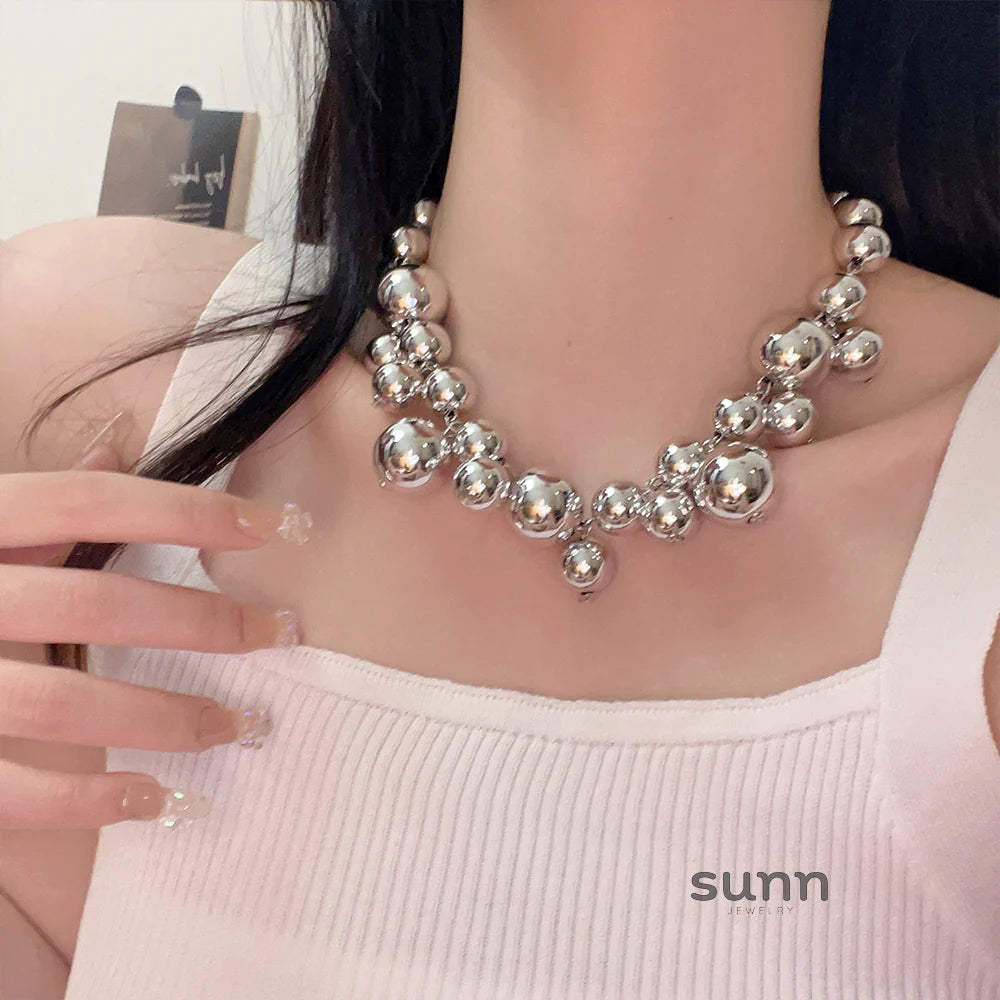 Kaylyn Vintage Grape Tassel Necklace