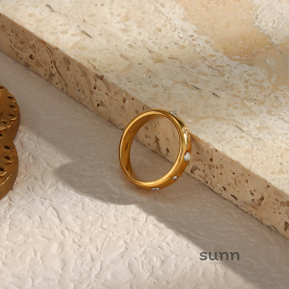 Kaylynn Floral Zircon Ring [0K5LASQ9]