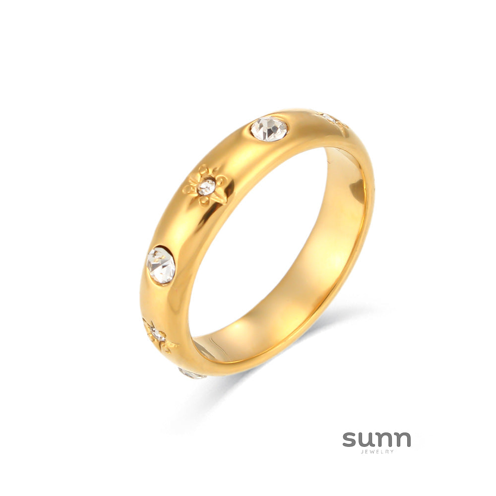 Kaylynn Floral Zircon Ring [ZACK3OAA]