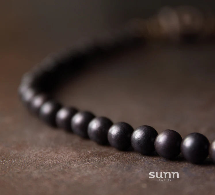 Keaton Ebony Beaded Bracelet