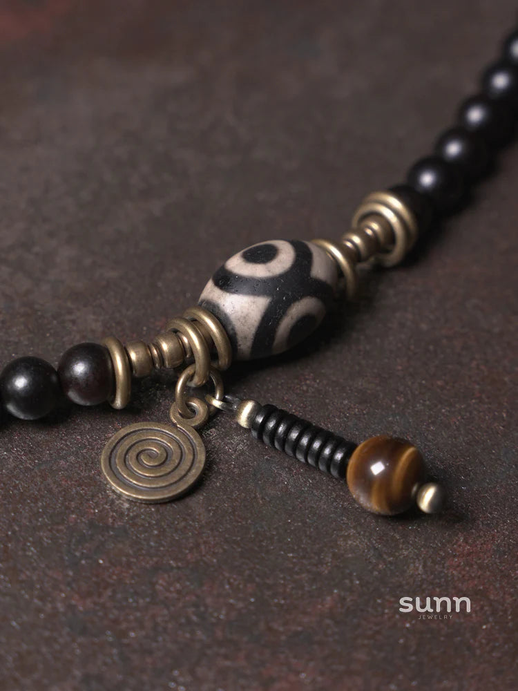 Keaton Ebony Beaded Bracelet