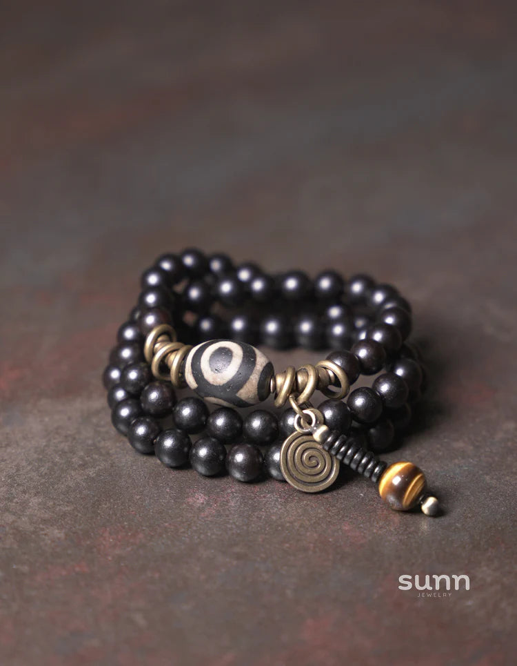 Keaton Ebony Beaded Bracelet