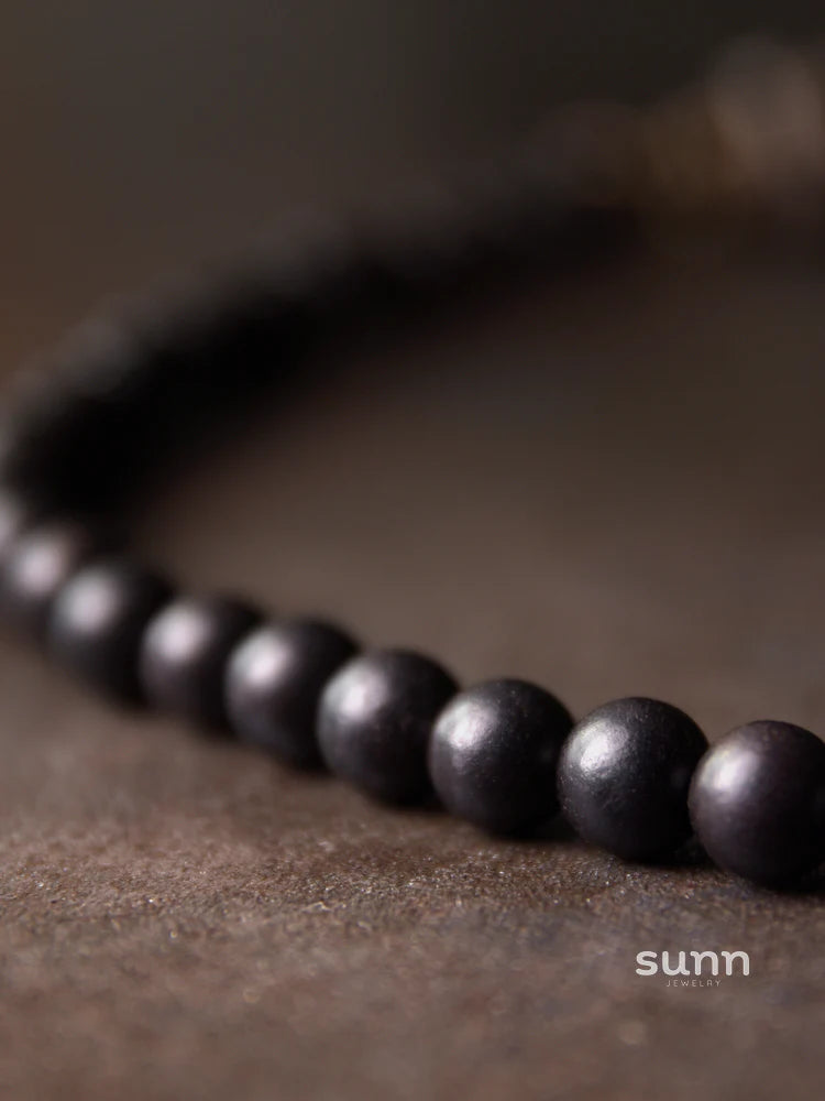 Keaton Ebony Beaded Bracelet
