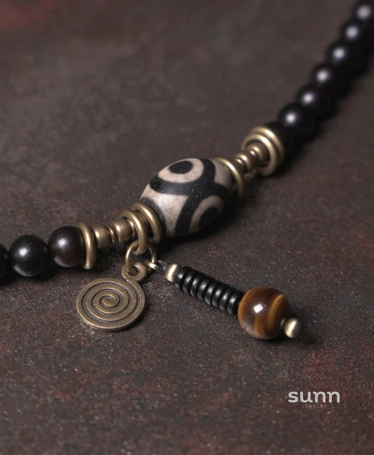 Keaton Ebony Beaded Bracelet