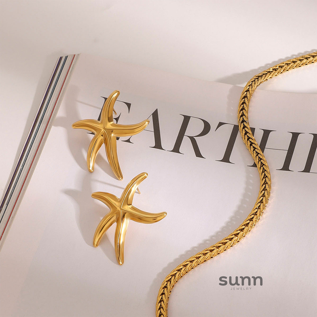 Keegan Starfish Stud Earrings [BW3URTQ5]
