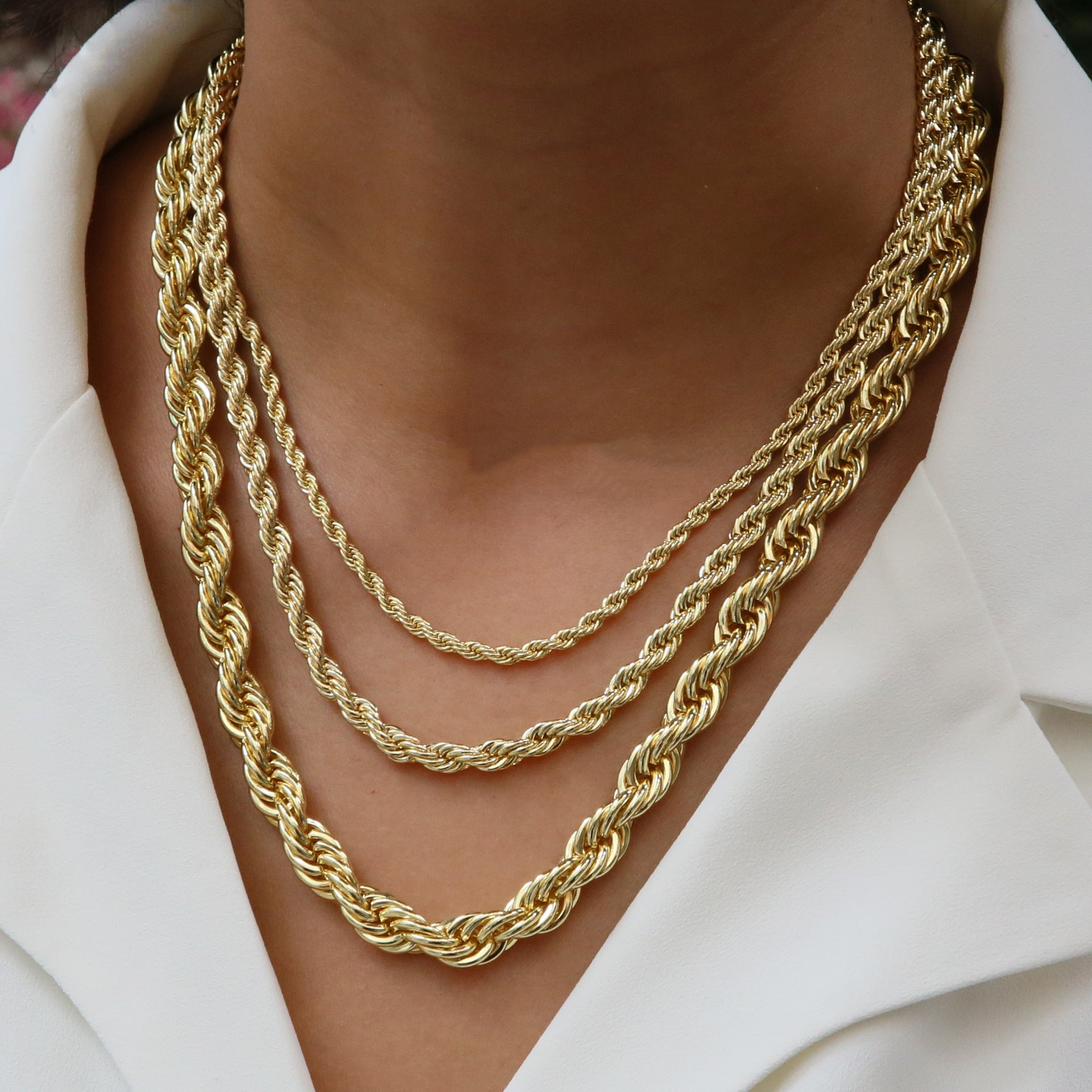 Keeley Gold Twist Chain [0AZ7F3HI]