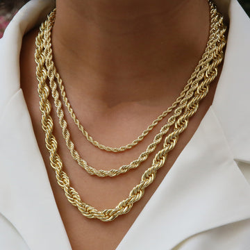 Keeley Gold Twist Chain [0AZ7F3HI]