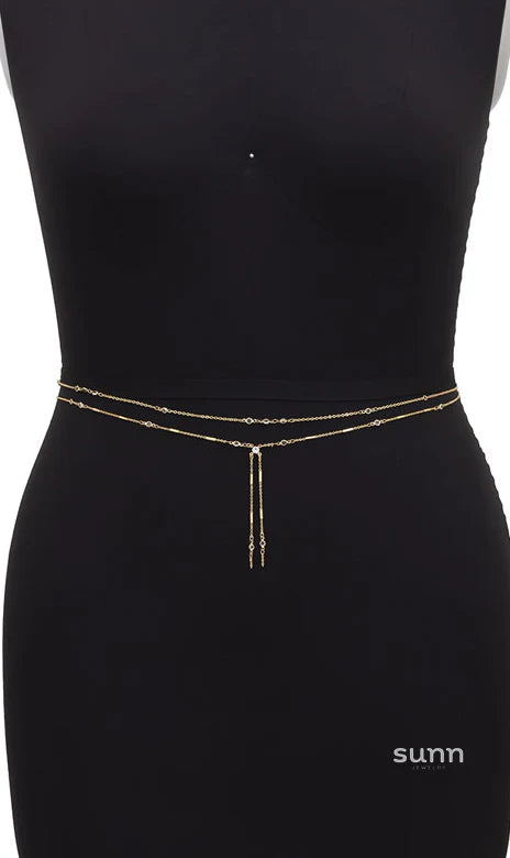Kelahni Crystal Body Chain Set