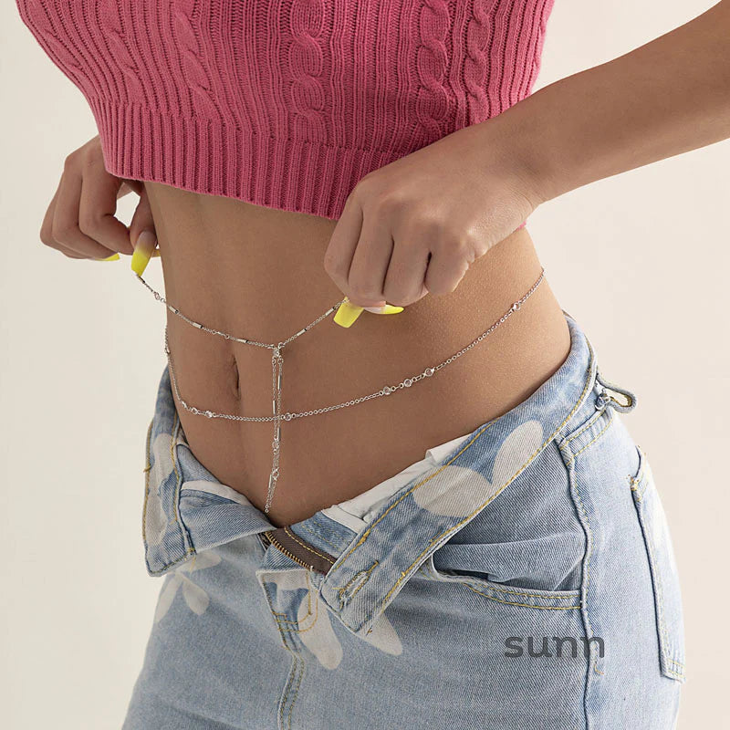 Kelahni Crystal Body Chain Set