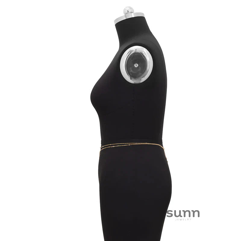 Kelahni Crystal Body Chain Set