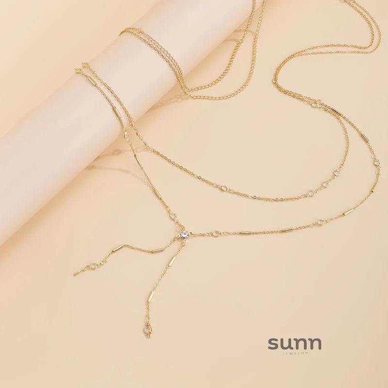 Kelahni Crystal Body Chain Set