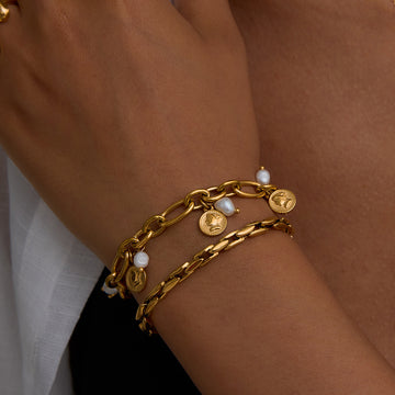 Kelahni Delicate Gold Link Bracelet [VD5X2L2F]