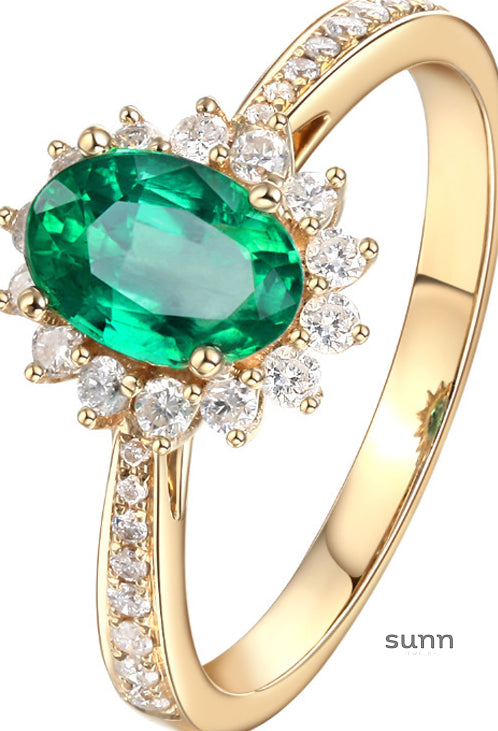 Kelcie Emerald Crystal Ring [PE3Z2CE7]