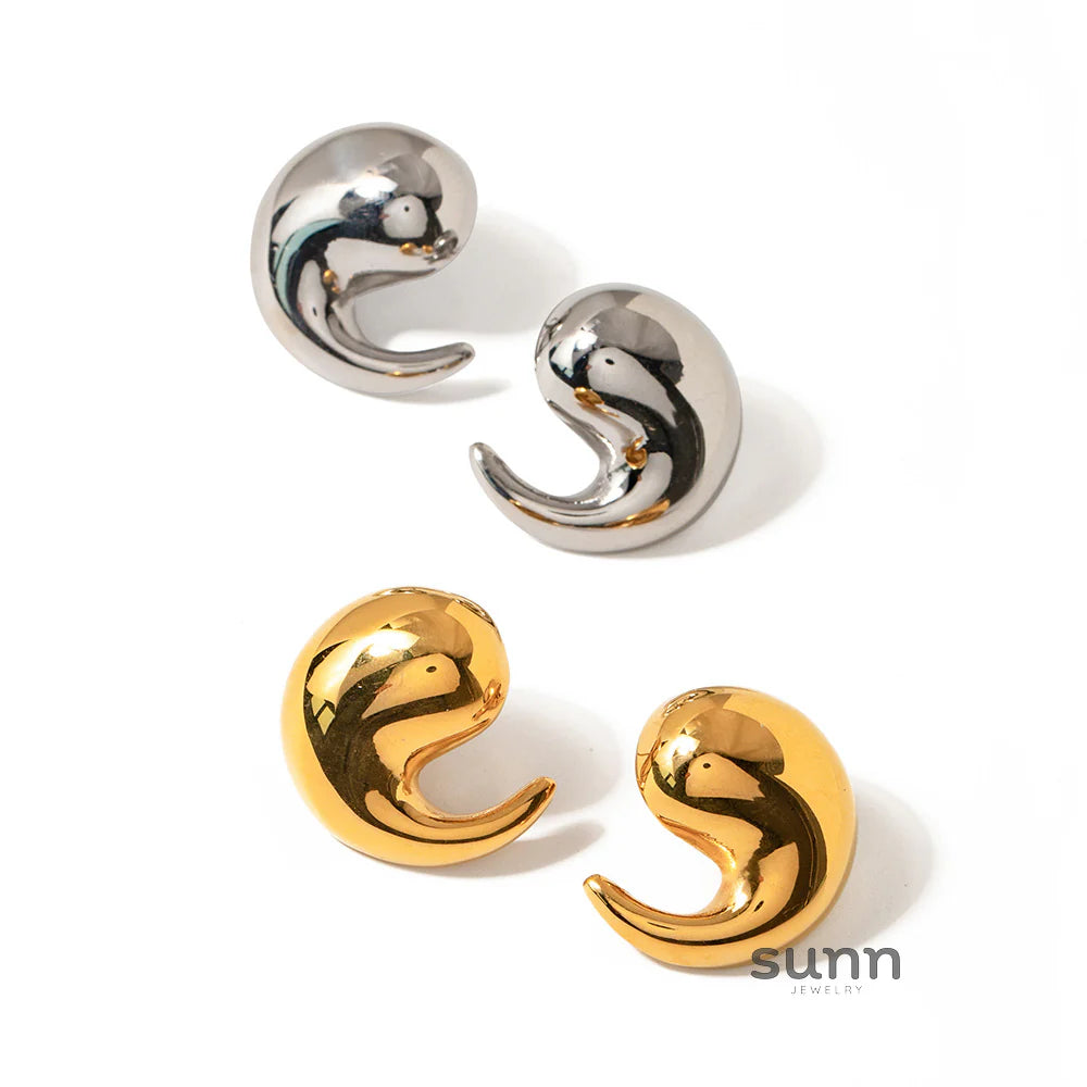 Kelis French Hollow Hoop Earrings
