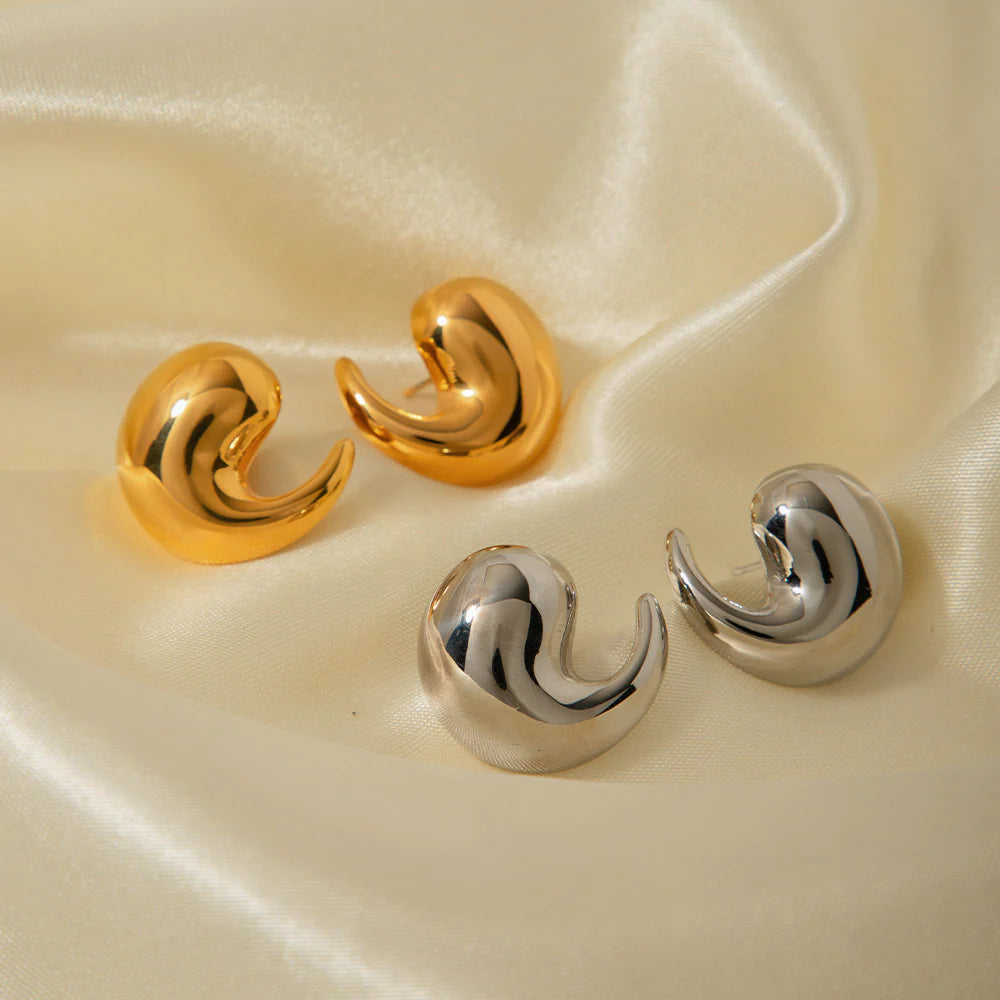 Kelis French Hollow Hoop Earrings