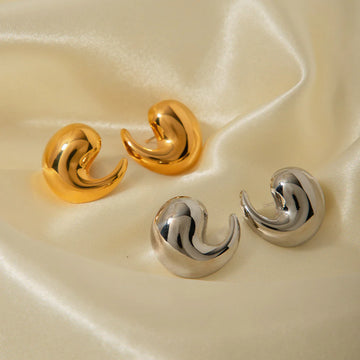 Kelis French Hollow Hoop Earrings