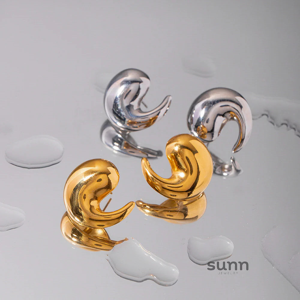 Kelis French Hollow Hoop Earrings