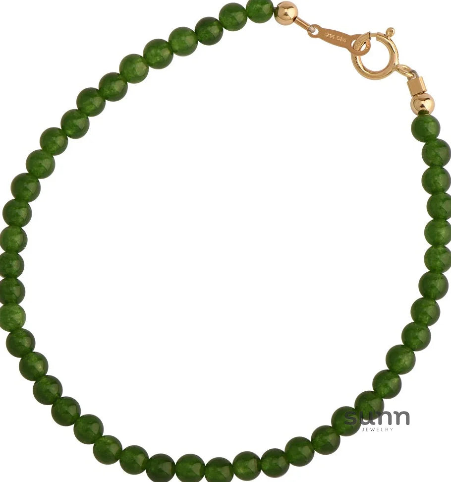 Kelley Chalcedony Beaded Bracelet