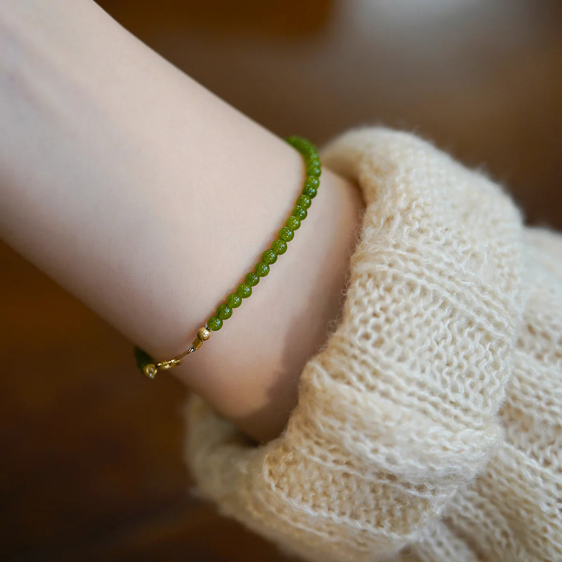 Kelley Chalcedony Beaded Bracelet