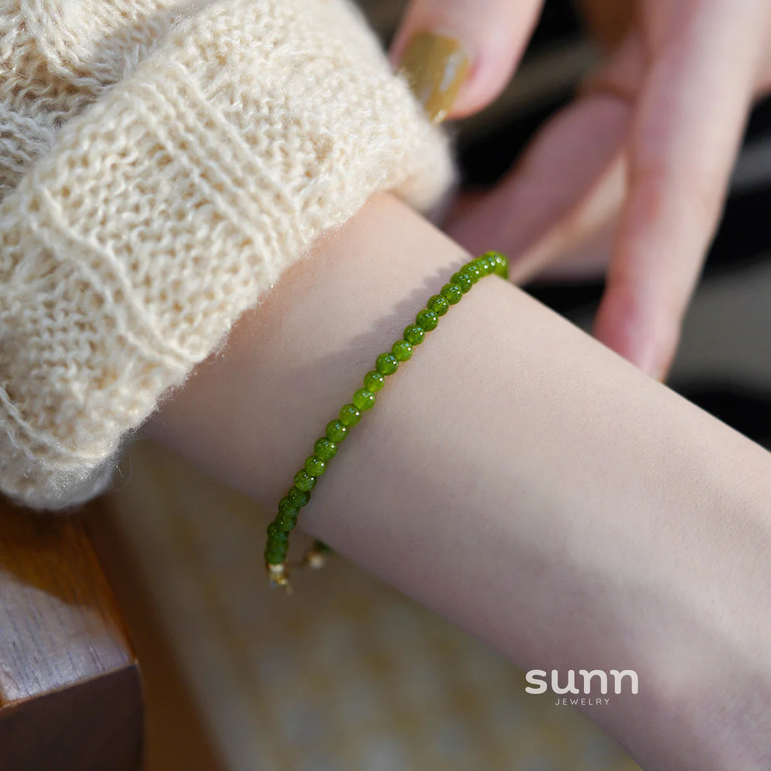 Kelley Chalcedony Beaded Bracelet