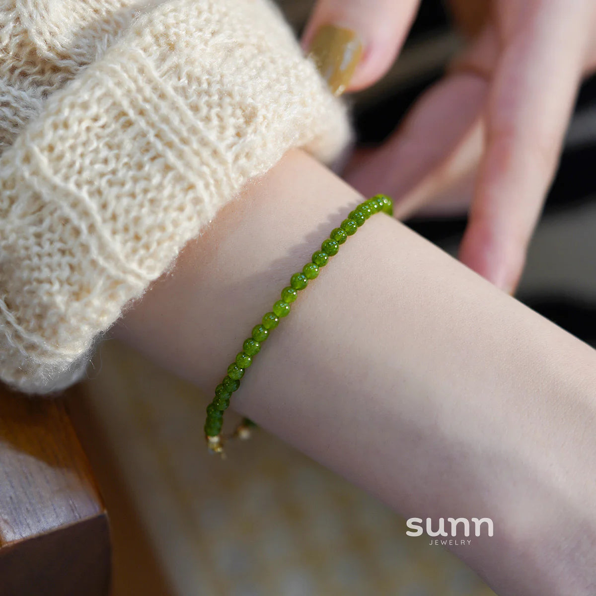 Kelley Chalcedony Beaded Bracelet
