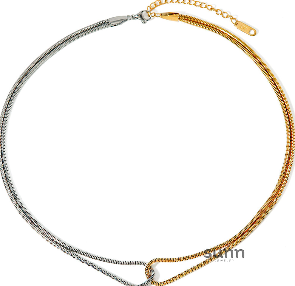 Kelly Duo-Tone Snake Chain Necklace [DC4HXQ8U]