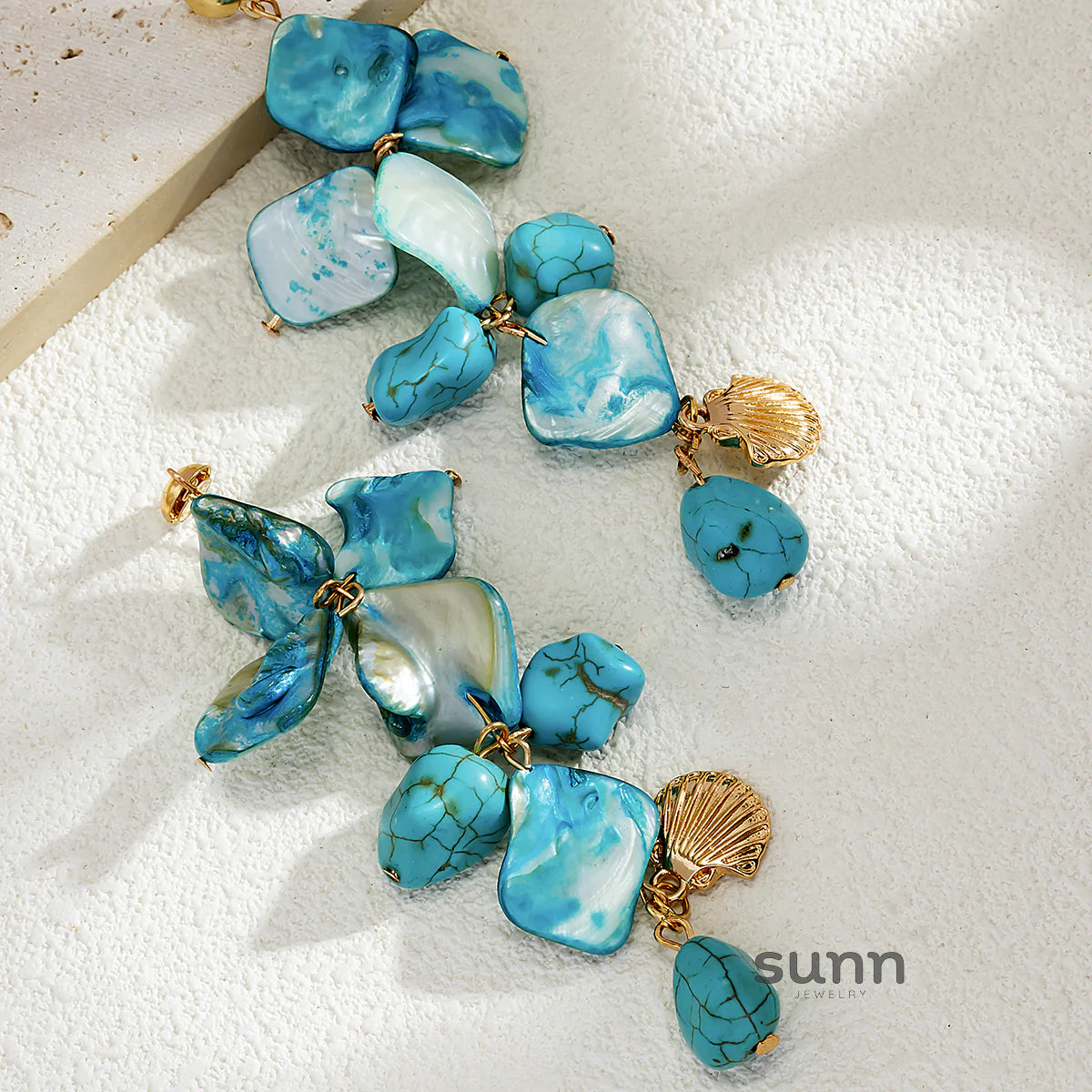 Kelsea Turquoise Shell Earrings