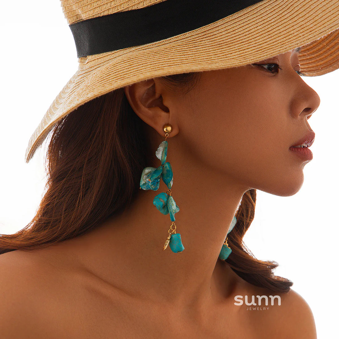Kelsea Turquoise Shell Earrings