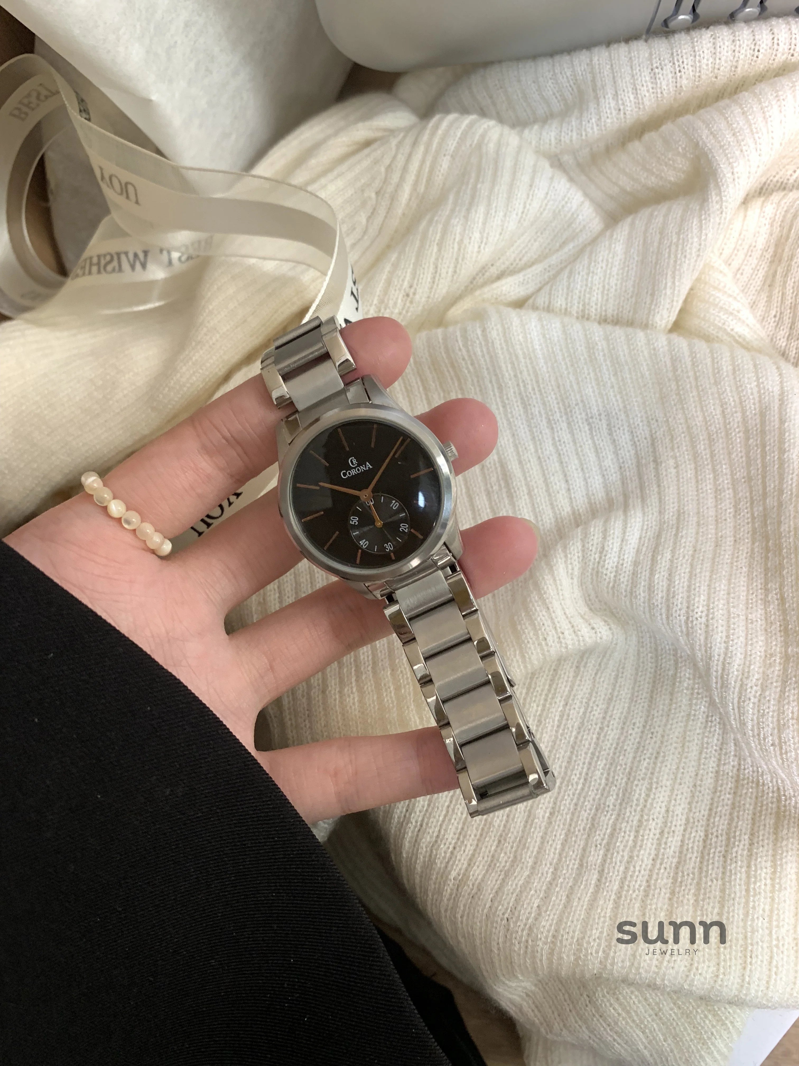 Kelsie Moonlight Mesh Watch