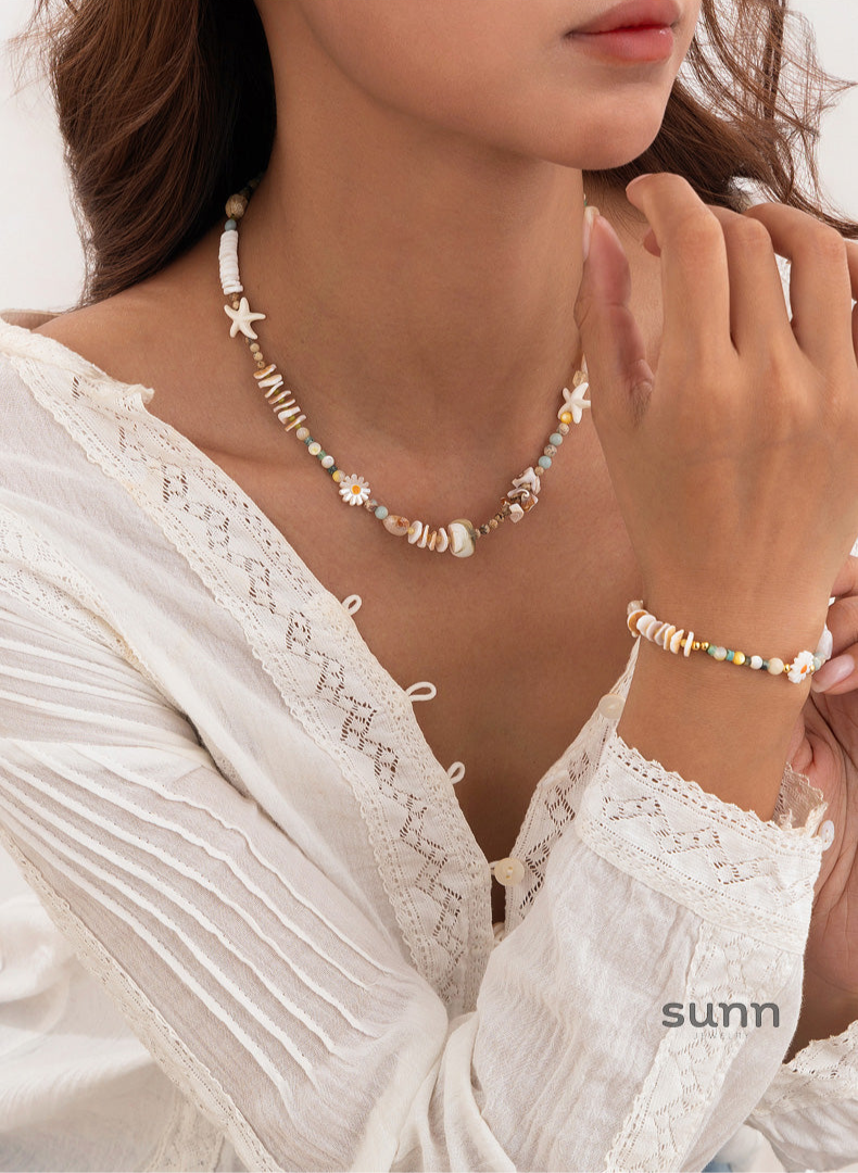 Kendal Bohemian Shell Necklace [IRPMRCIE]