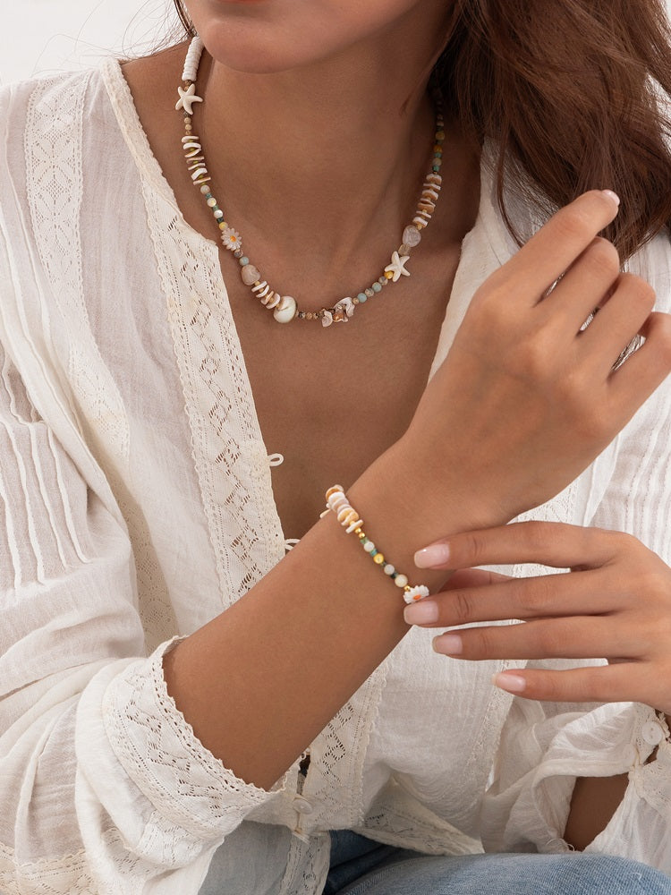 Kendal Bohemian Shell Necklace [LCTK66Y1]